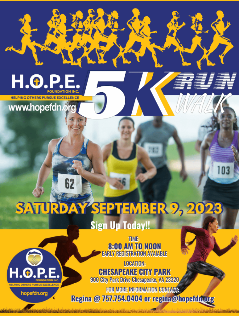 H.O.P.E. Foundation Inc - 2023 5K Run Walk