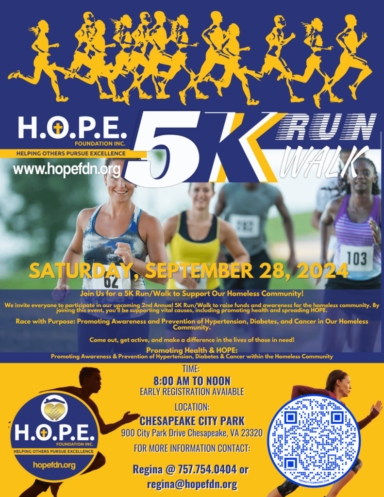 2024 H.O.P.E. Foundation 5K RunWalk Flier