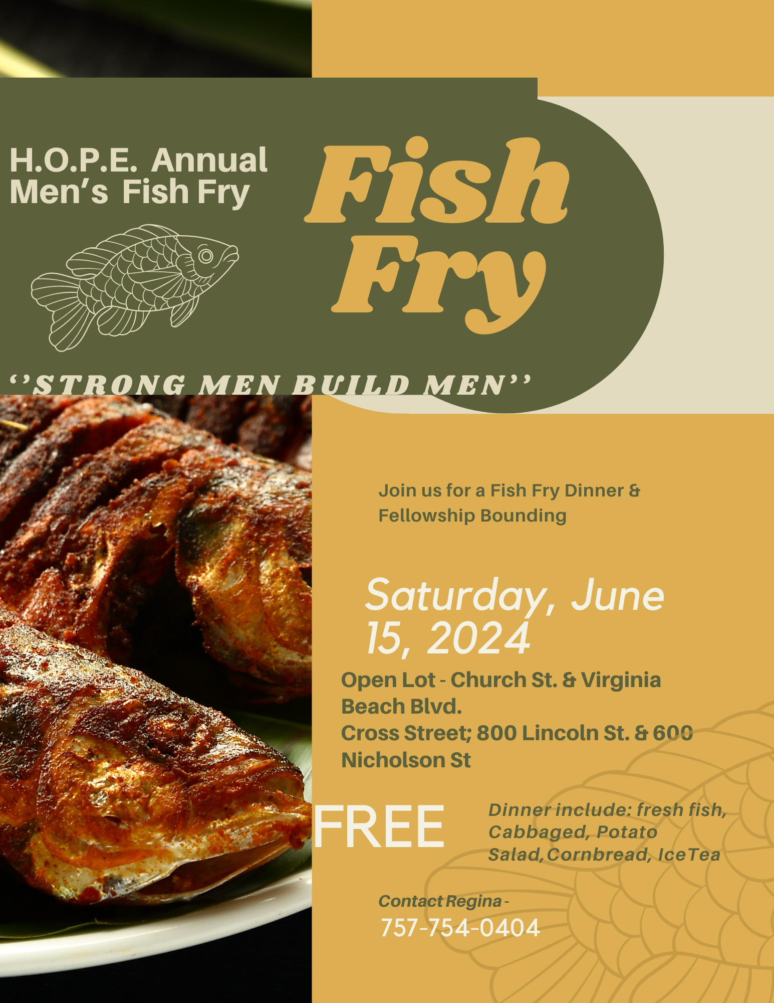 2024 H.O.P.E. Foundation, Inc. Annual Men's Fish Fry
