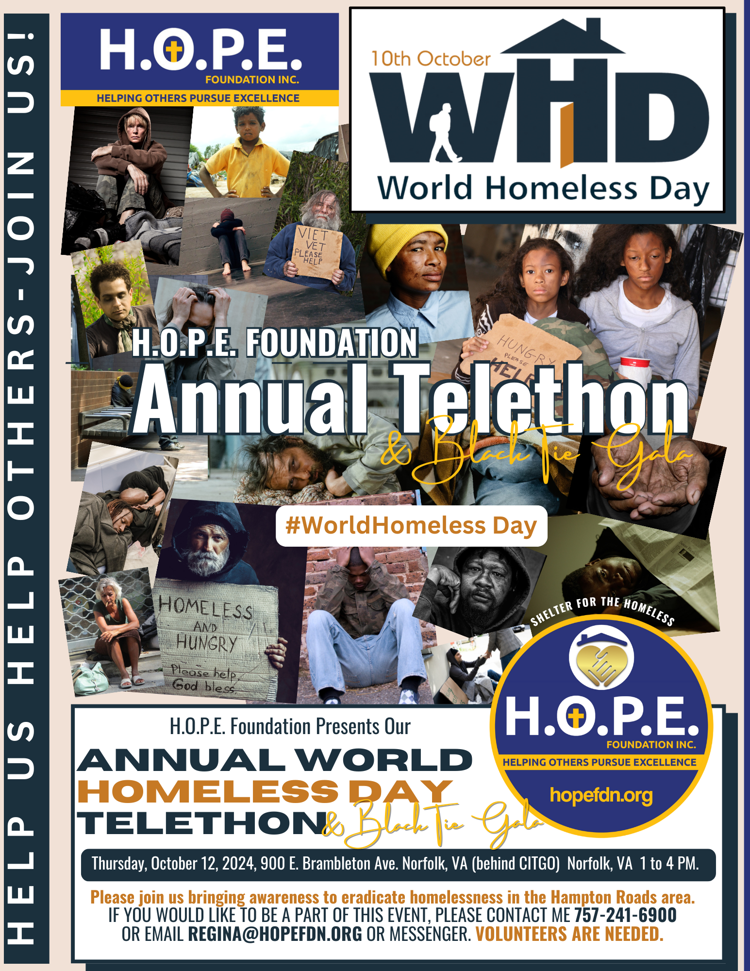 2024 H.O.P.E. Foundation Annual World Homeless Day Telethon