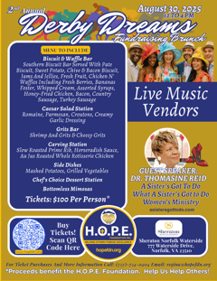2025 H.O.P.E. Derby Dreams Flier Back